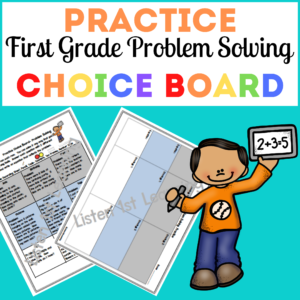 Practice Choice Board: Problem Solving