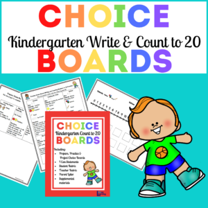 Choice Boards BUNDLE: Count to 20