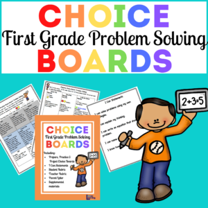 Choice Boards BUNDLE: Problem Solving