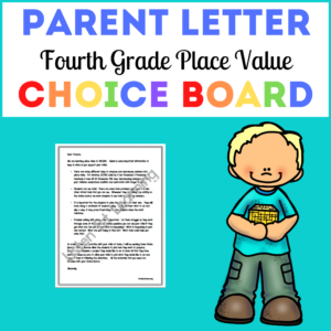 Parent Letter for Place Value