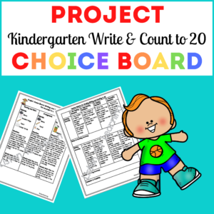 Project Choice Board: Count & Write to 20