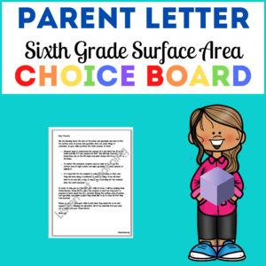 Parent Letter: Surface Area
