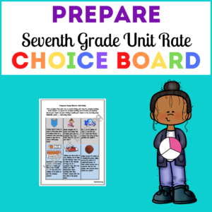 Prepare Choice Board: Unit Rate