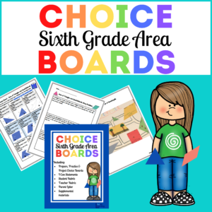 Choice Boards BUNDLE: Area