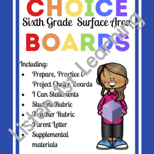Choice Boards BUNDLE: Surface Area