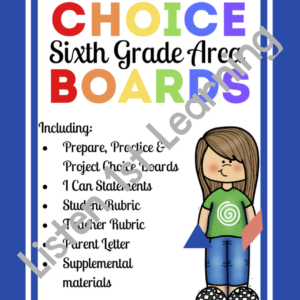 Choice Boards BUNDLE: Area