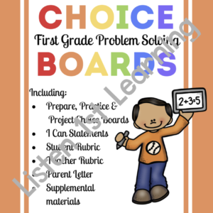 Choice Boards BUNDLE: Problem Solving