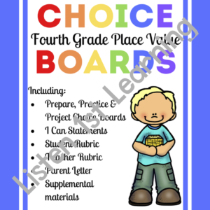 Choice Boards BUNDLE: Place Value