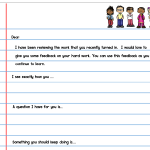 Webinar Freebie (use code from Choice Board Webinar to get this for FREE!): Feedback Form