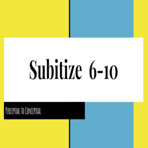 Fact Fluency Through Subitizing: 6-10