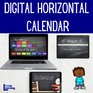 Digital Horizontal Calendar