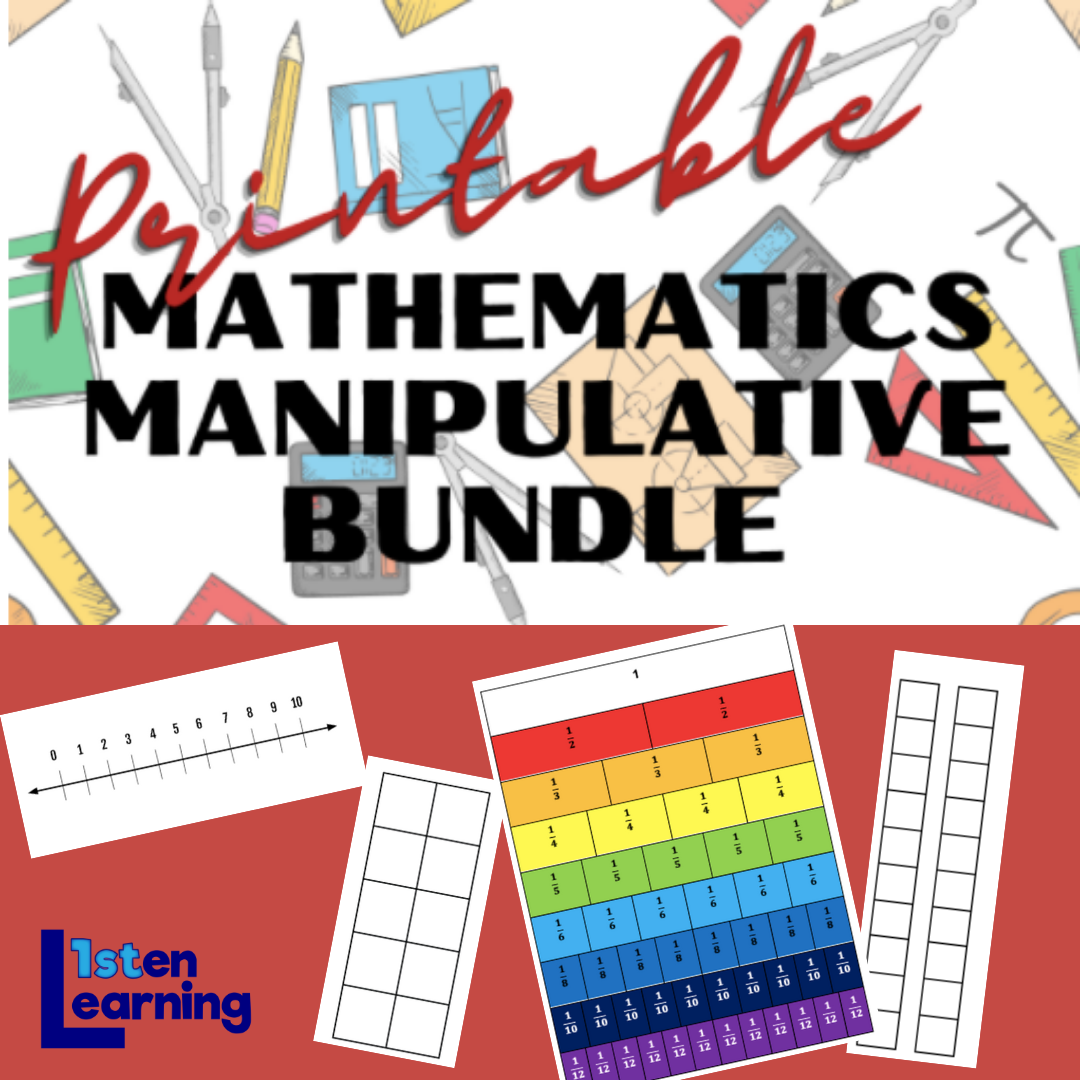 Printable Math Manipulative Kit – Listen 1st Learning