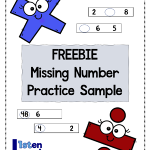 Freebie Missing Number Fact Practice-Multiplication & Division