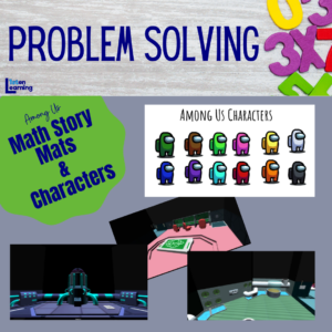 ‘Among Us’ Math Story Mats & Characters