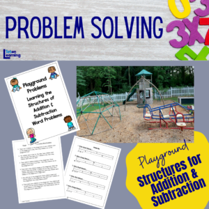 Playground Word Problems and Math Story Mat