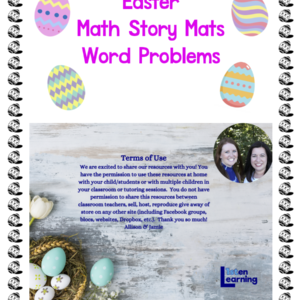 Easter Math Story Mats & Word Problems